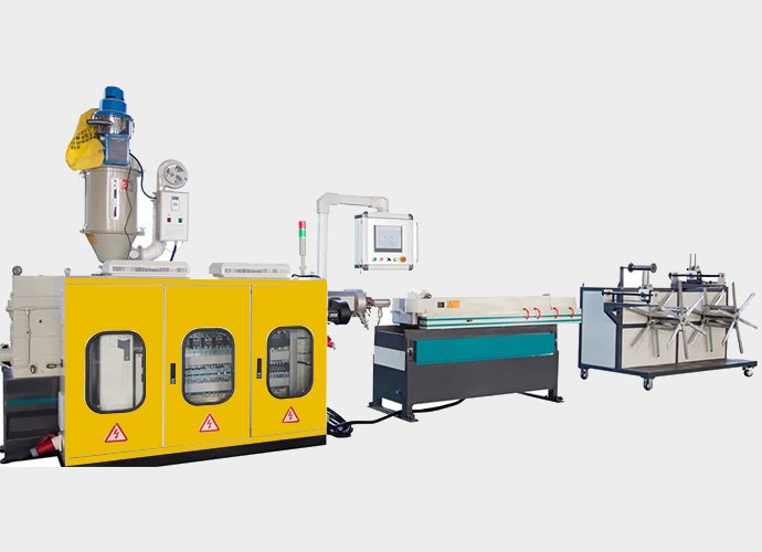 PE,PP,PVC,PA single wall corrugated pipe production line   