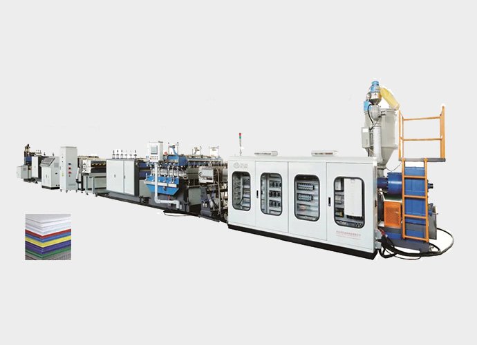 PC, PP, PE Plastic Hollow Plate/Board Extrusion Line