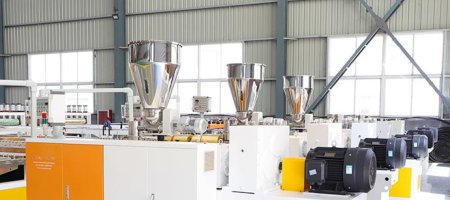 The extrusion molding process sequence of plastic extruder production line
